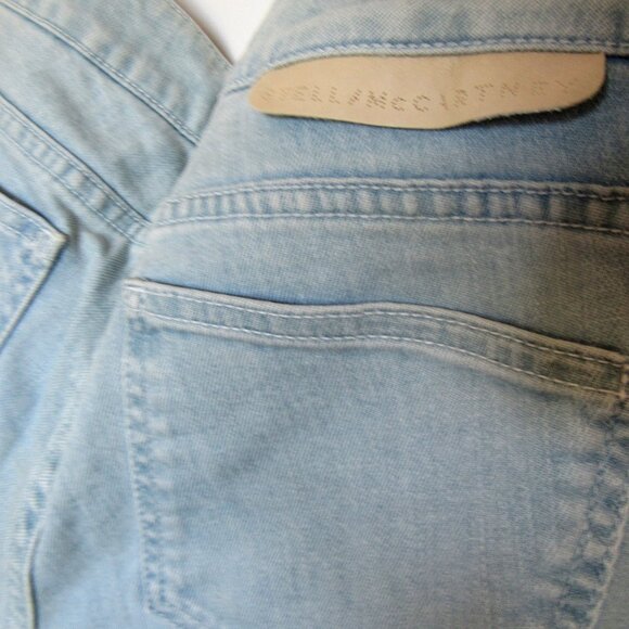 Women's Stella Mccartney Jeans Light Blue Straight Leg SZ 27,made in Italy - Picture 7 of 9